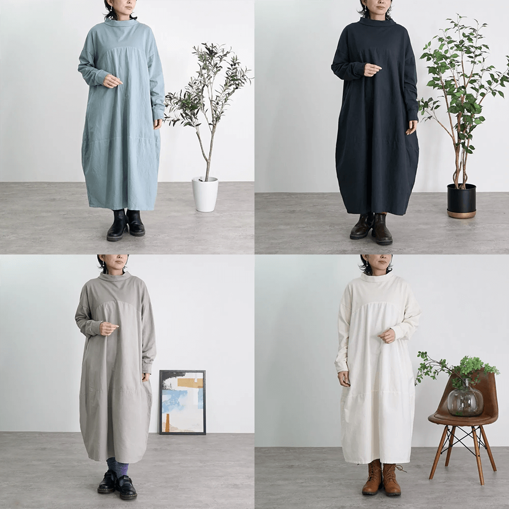 コクーンニットワンピース